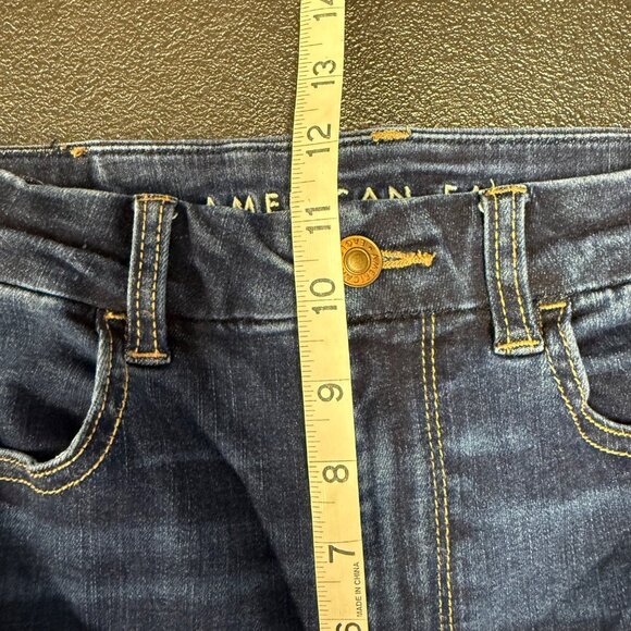 American Eagle Womens Curvy Super Hi-Rise Jegging Stretch Skinny Jeans Size 6 - Picture 4 of 10